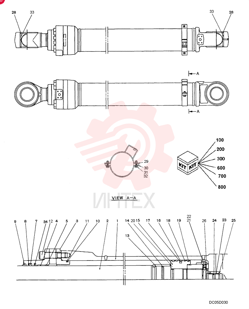 HYDRAULIC CYLINDER YM01V00008F3