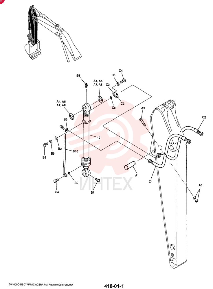 HYDRAULIC CYLINDER YM01V00009F4 (1)