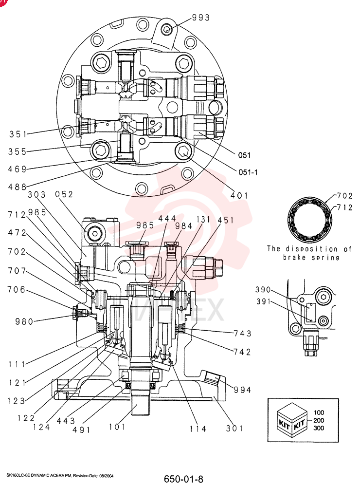 HYDRAULIC MOTOR,121.6CC