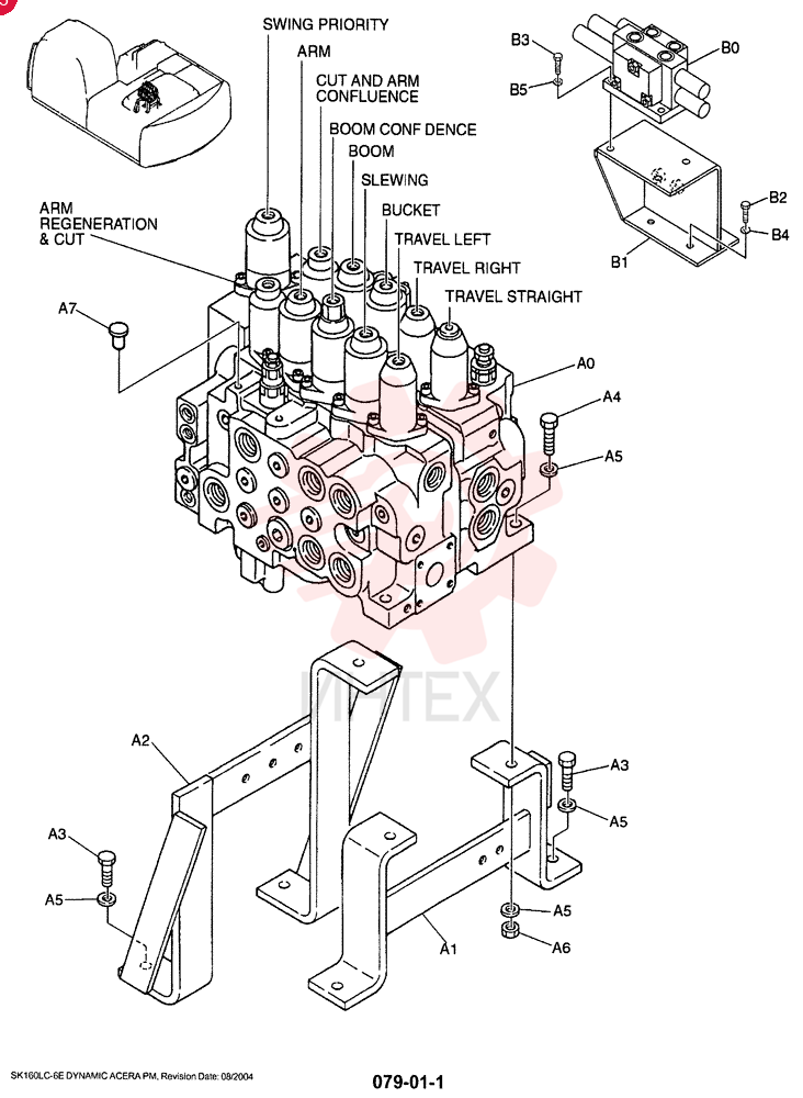 Схема (SK160LC-6E) - DYNAMIC ACERA EXCAVATOR 08/2004 ASN YM03U0523 (8/04-12/07) YY30V00006F1