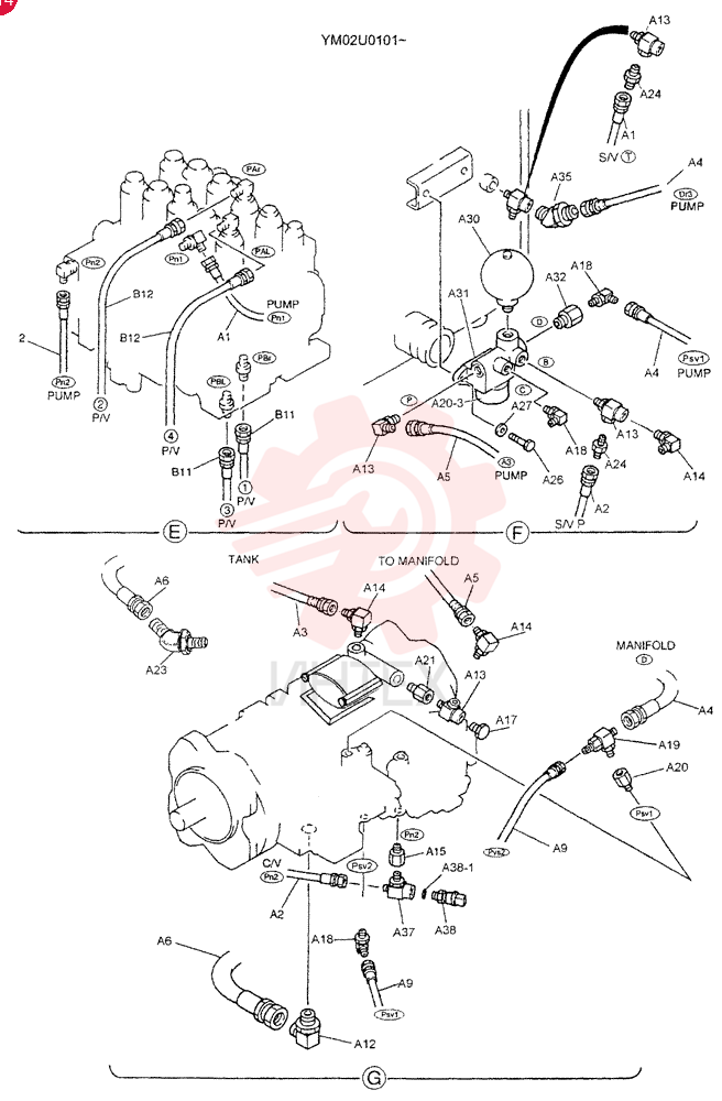CONTROL LINES, PUMP YM06H00002F1 (3)