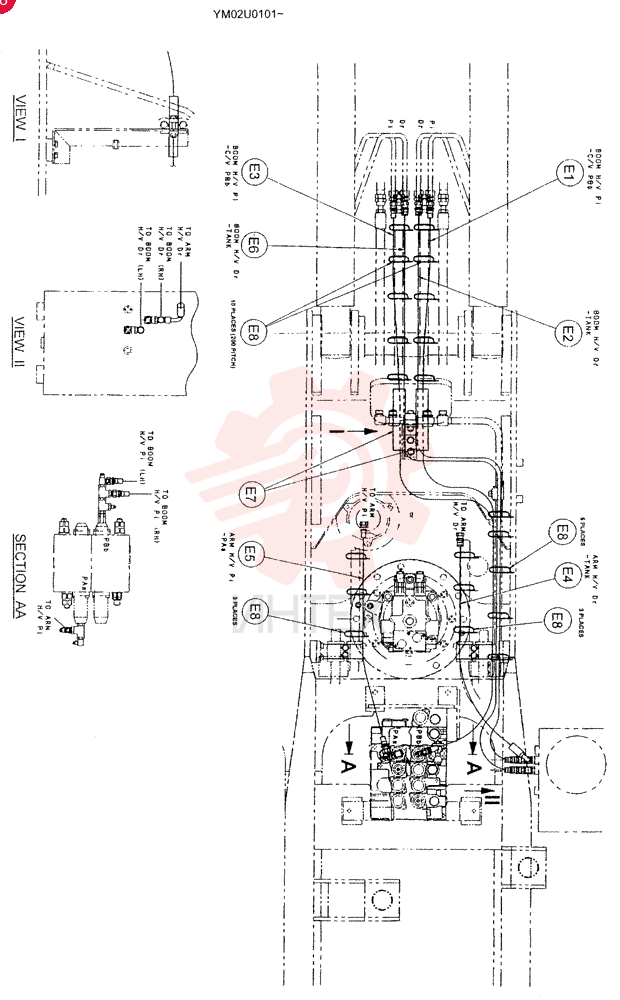 CONTROL LINES, REMOTE YM68H00002F1 (14)