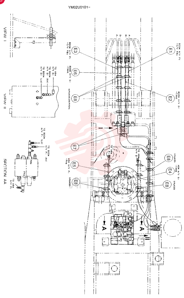 CONTROL LINES, REMOTE YM68H00002F1 (7)