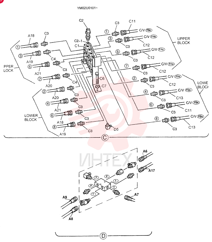 CONTROL LINES, REMOTE YM68H00002F1 (8)
