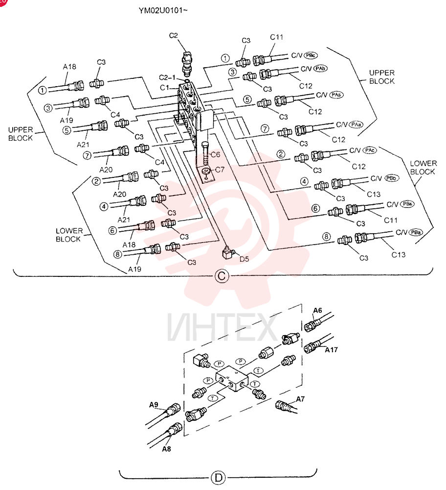 CONTROL LINES, REMOTE YM68H00002F1 (9)
