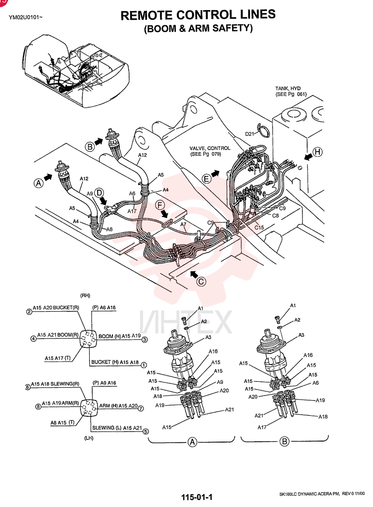 CONTROL LINES, REMOTE YM68H00002F1 (10)