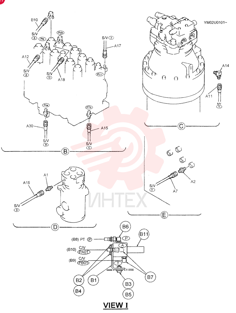 CONTROL LINES, VALVE YM64H00003F1 (1)