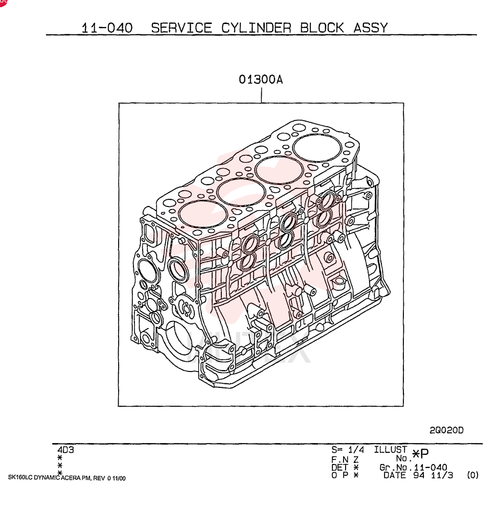 CYLINDER BLOCK VAME996354