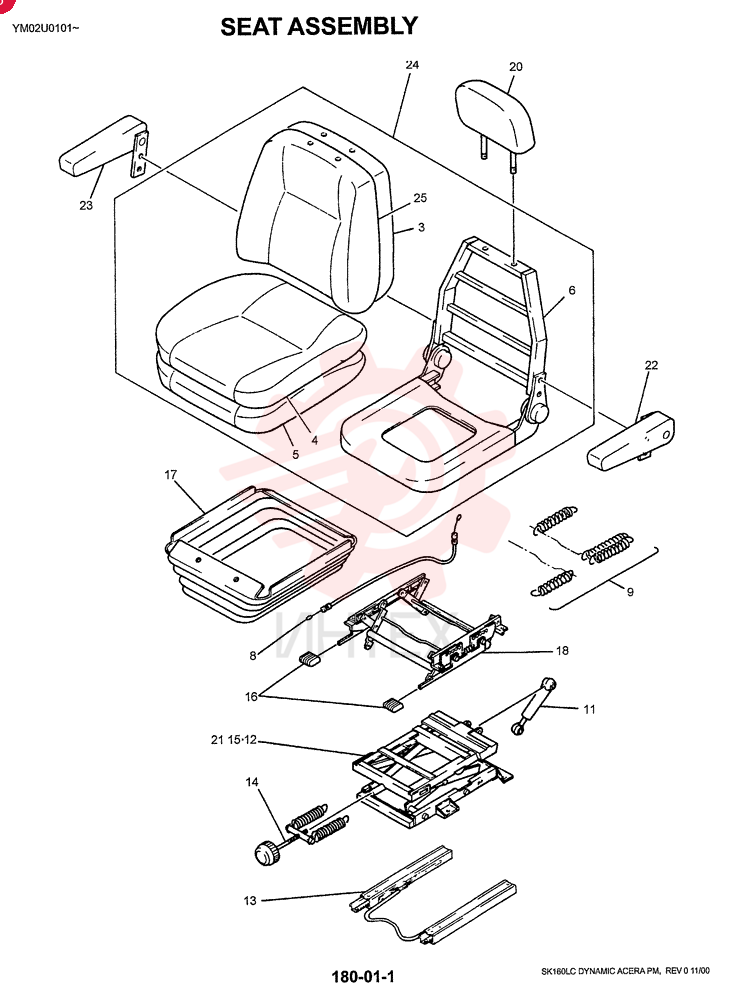 DRIVER SEAT LC25M00001F2