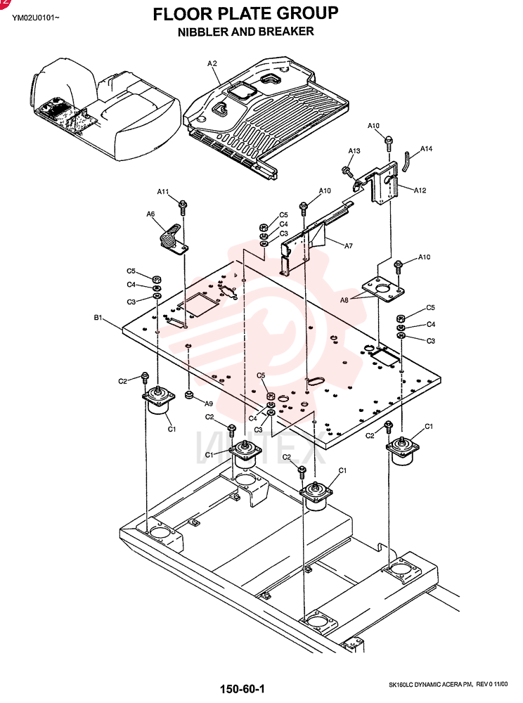 FLOOR PLATE GROUP (NIBBLER & BREAKER) YN03M00033F2