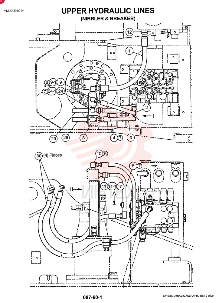 HYD LINES, UPPER YM03H00004F1 (1)