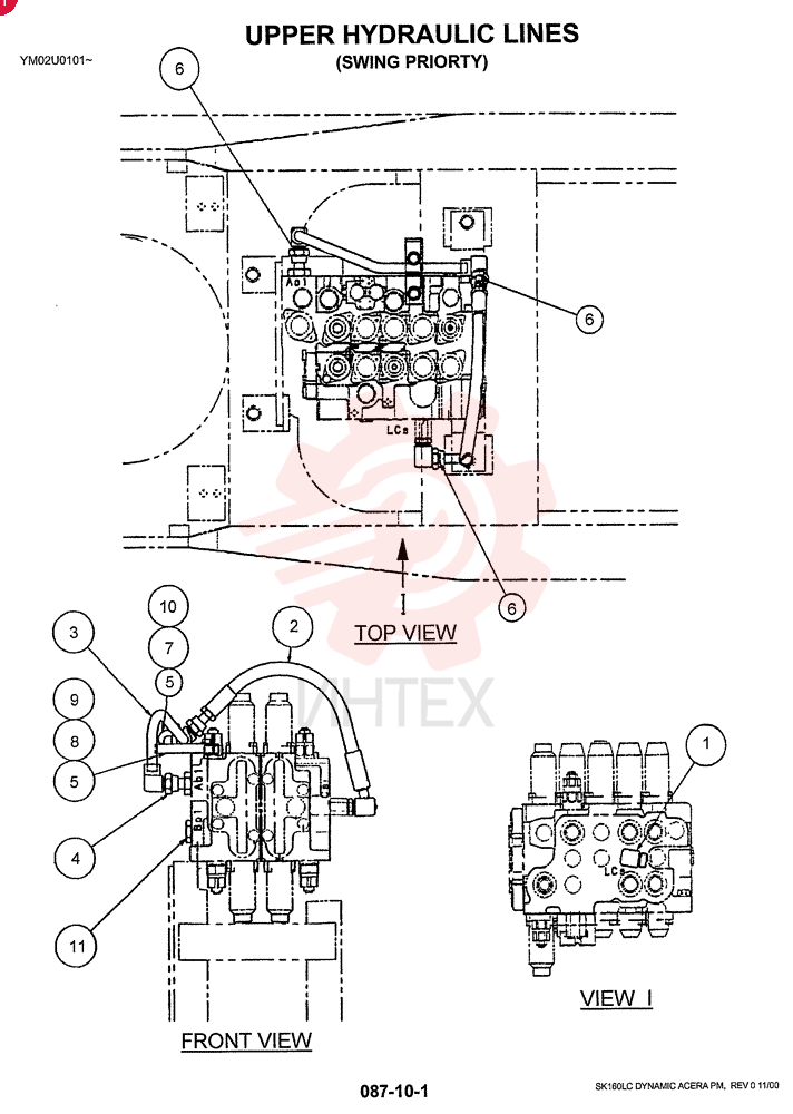 HYD LINES, UPPER YM03H00002F1