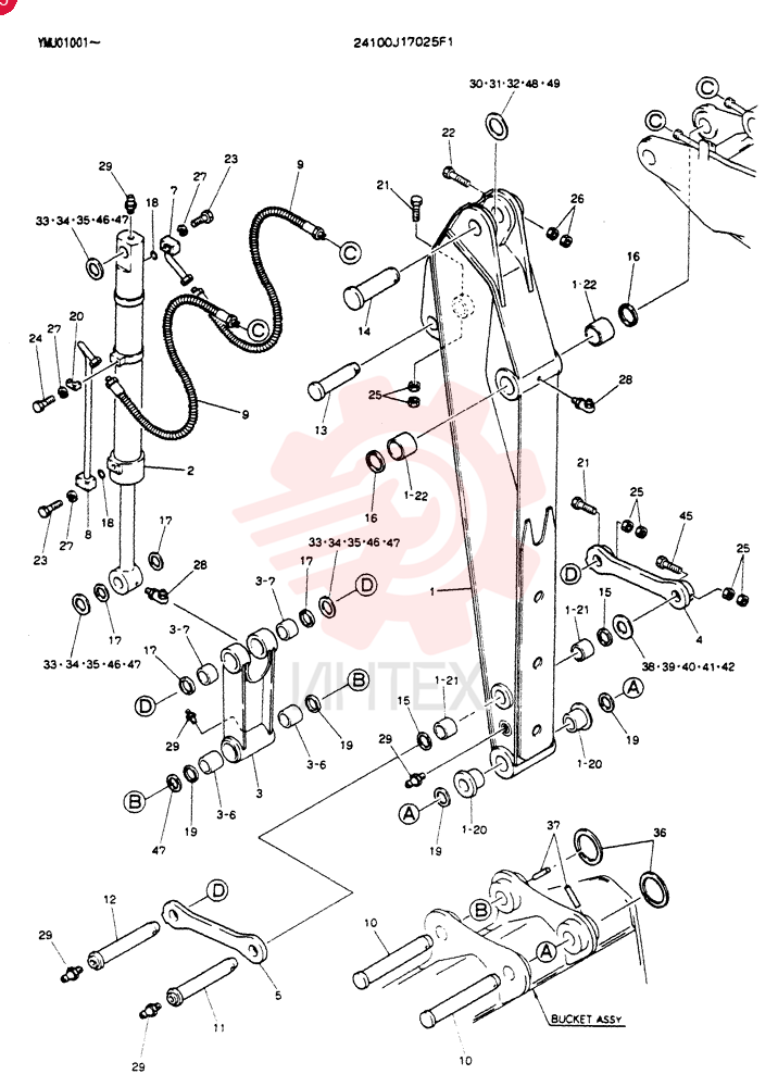 ARM ASSY. 2. 2M 24100J17025F1