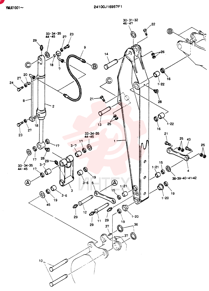 ARM ASSY, 3.06M 24100J16957F1