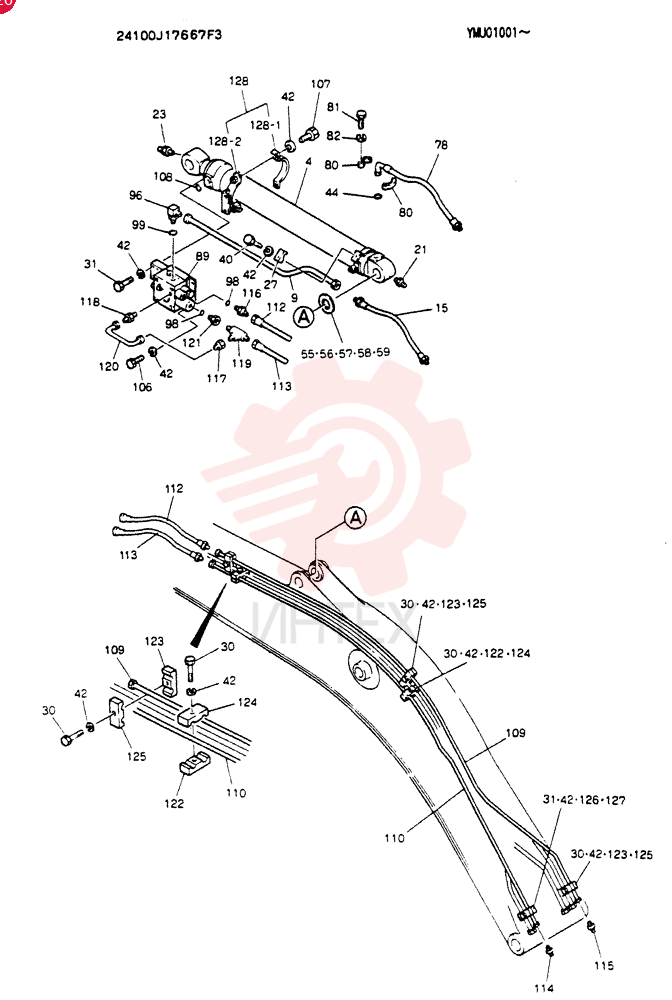 BOOM ASSY, 5.15M 24100J17667F3 (2)