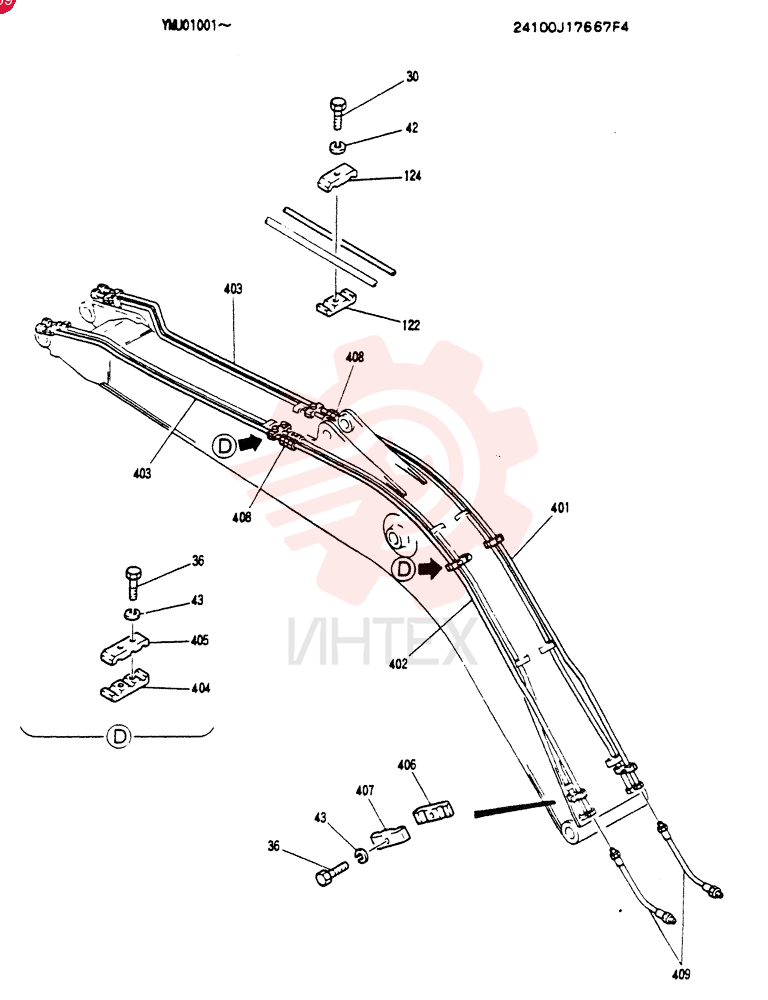 BOOM ASSY. 5.15M 24100J17667F4 (1)