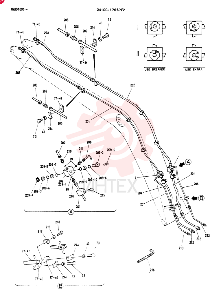 BOOM ASSY.5.15M 24100J17667F2 (2)