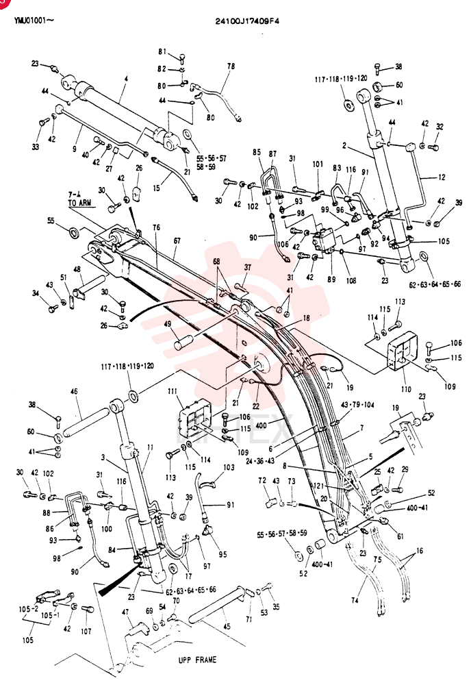 BOOM ASSY, 5.15M 24100J17409F4 (2)