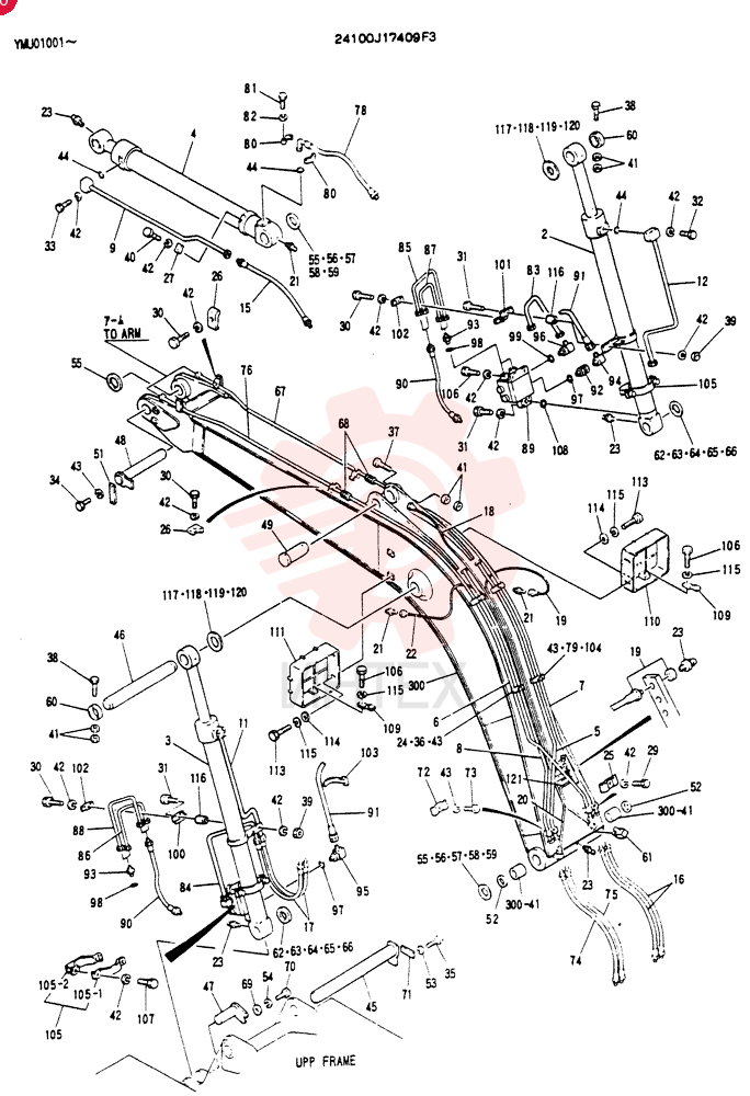 BOOM ASSY. 5.15M 24100J17409F3 (2)