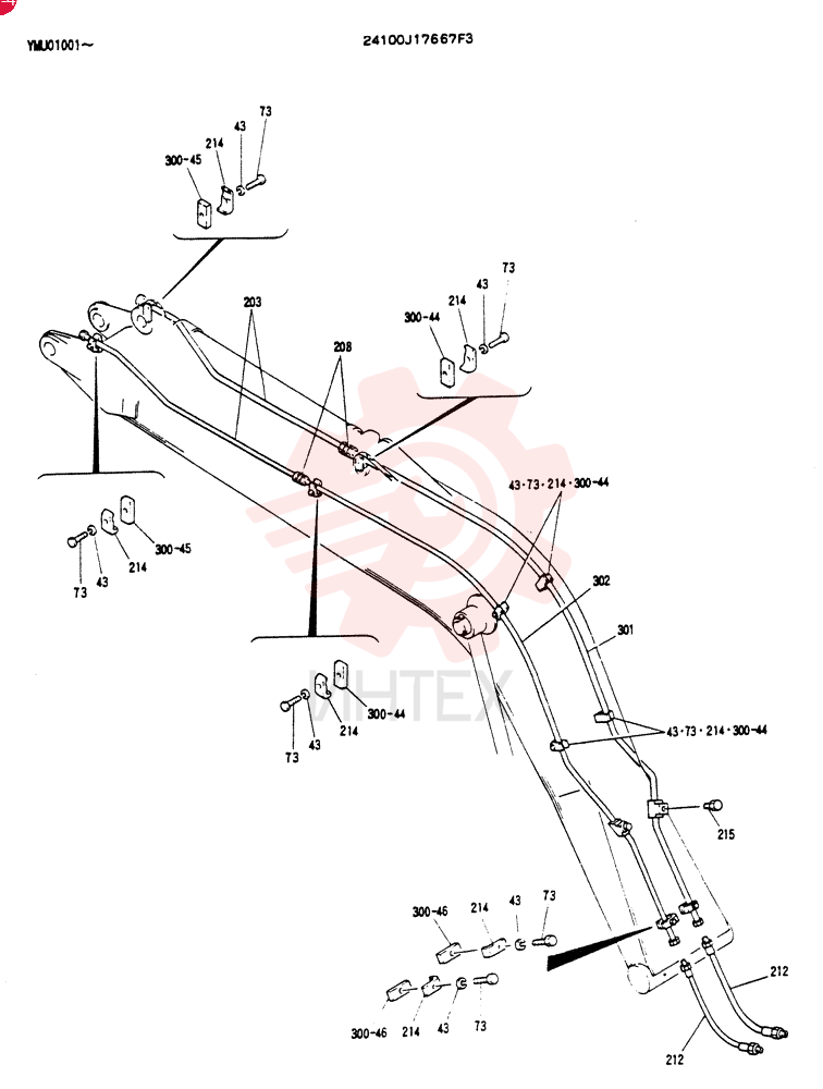 BOOM ASSY, 5.15M 24100J17667F3 (1)