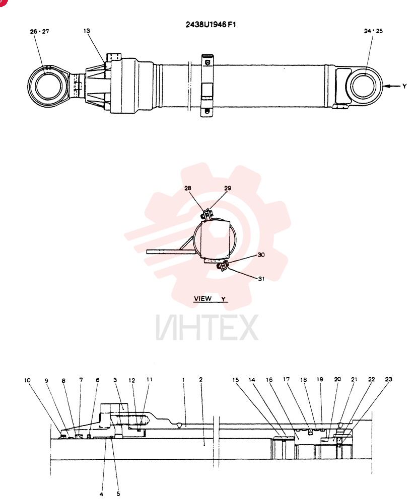 BUCKET CYLINDER 2438U1947F1