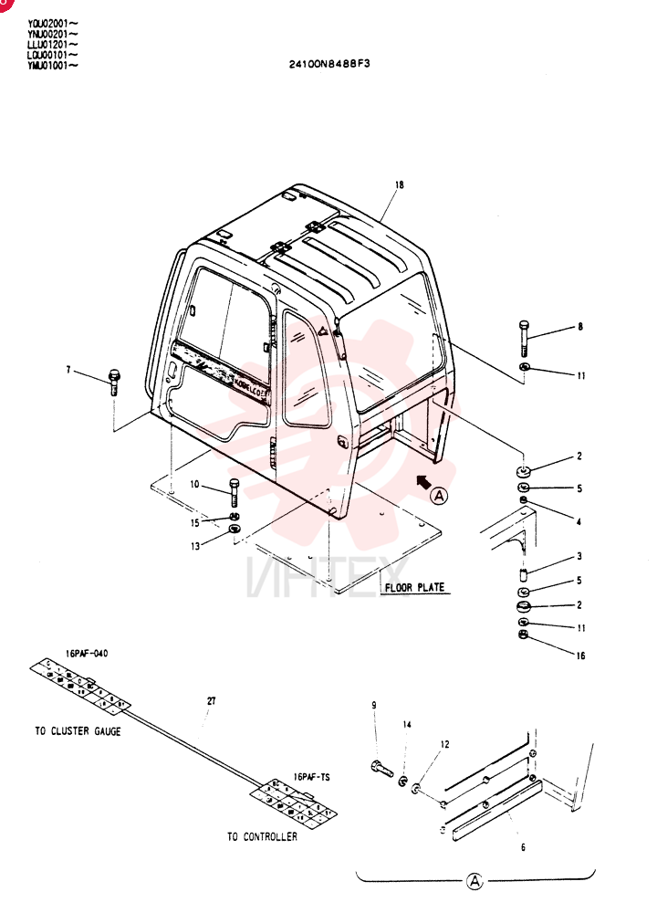 CAB INSTAL 24100N8488F3