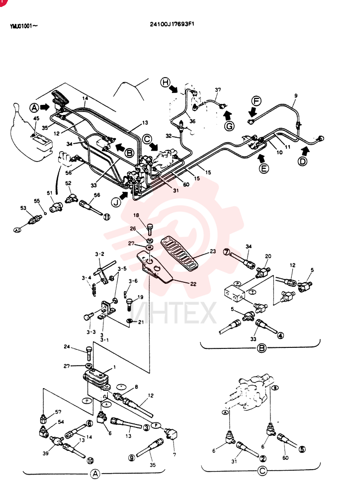 CONTROL ASSY. REMOTE 24100J17693F1 (3)