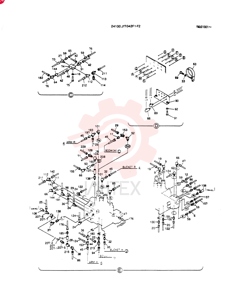 CONTROL ASSY. REMOTE 24100J17042F1 (3)