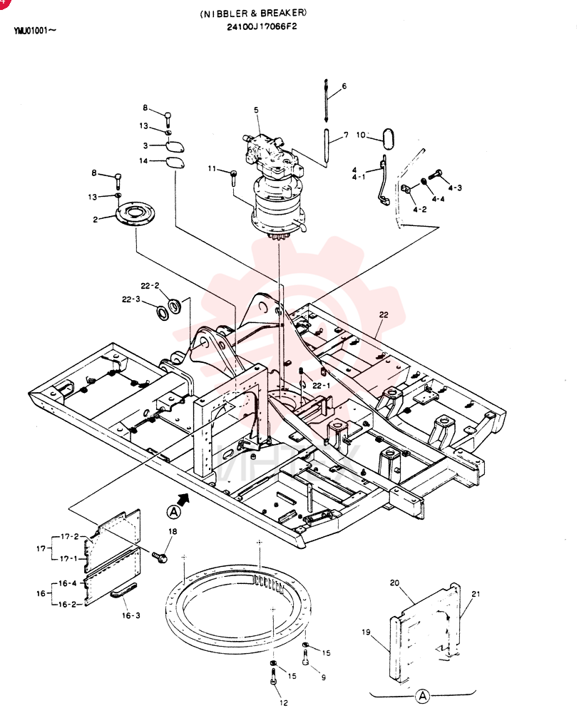 FRAME ASSY, UPP 24100J17066F2