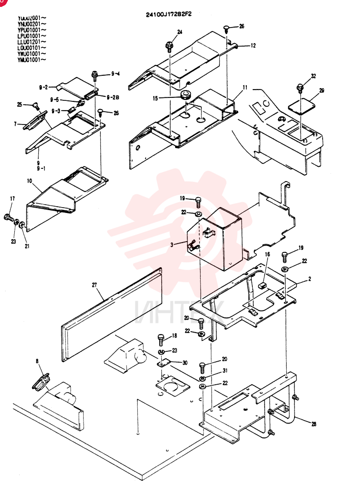 HEATER INSTAL (WITH OUT HEATER) 24100J17282F2