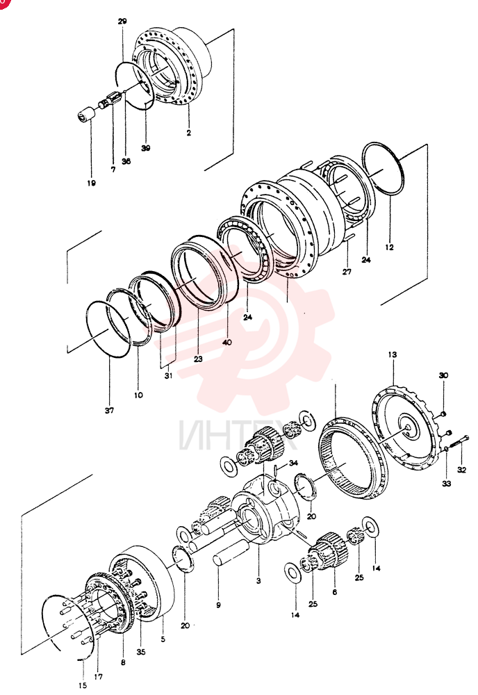 HYDRAULIC MOTOR 2441U995F1 (1)
