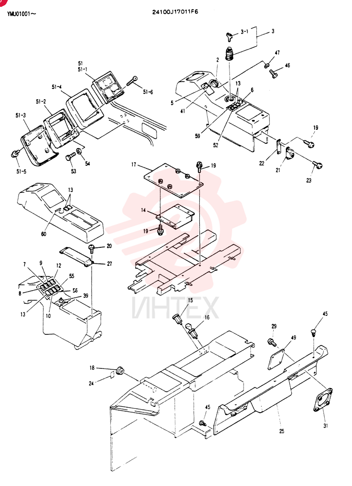 PANEL ASSY, INSTRUMENT 24100J17011F6