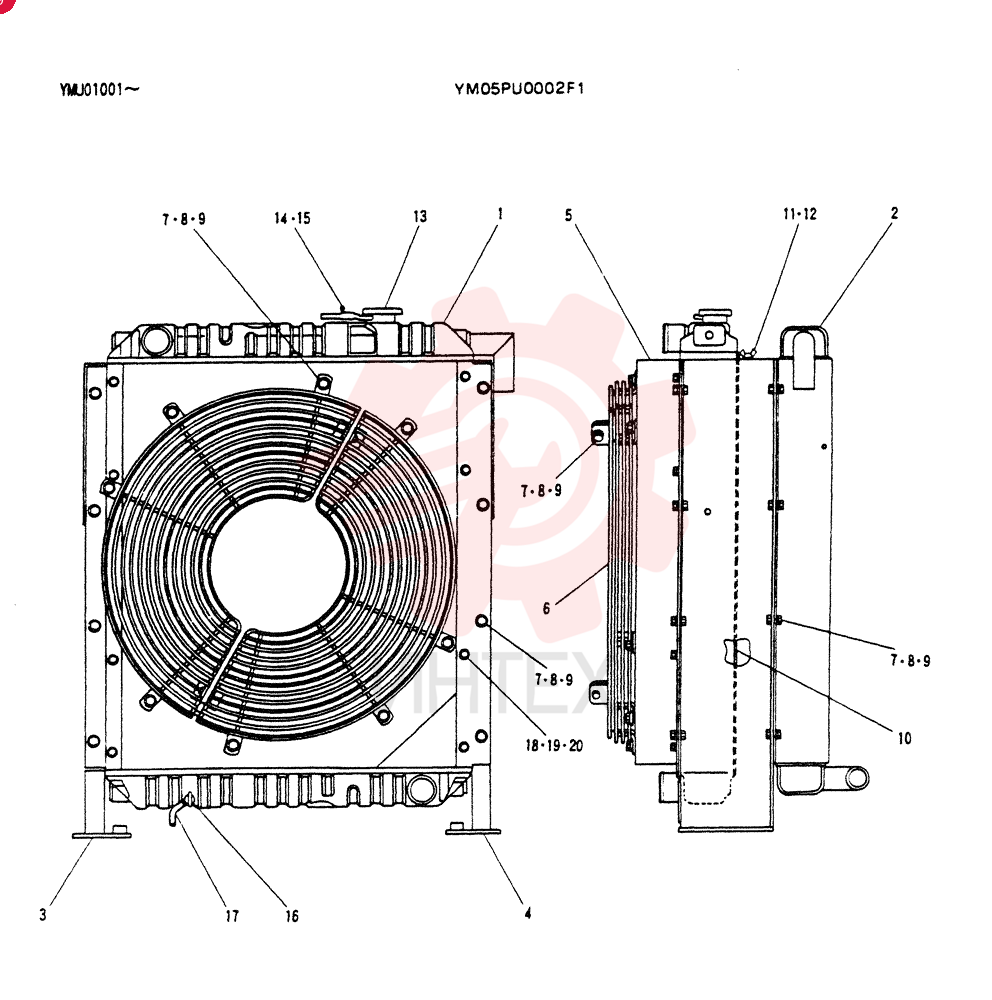 RADIATOR ASSY YM05PU00002F1