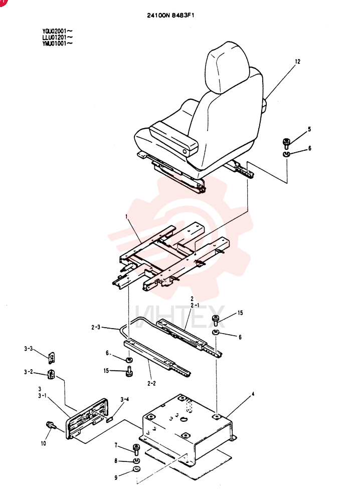 SEAT GROUP 24100N8483F1