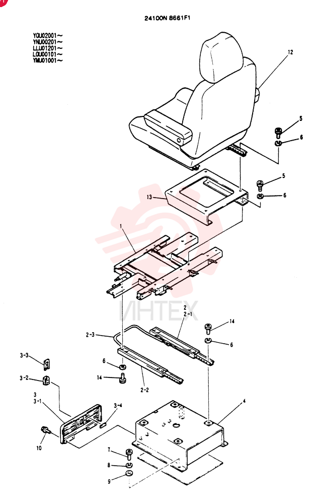 SEAT GROUP 24100N8661F1