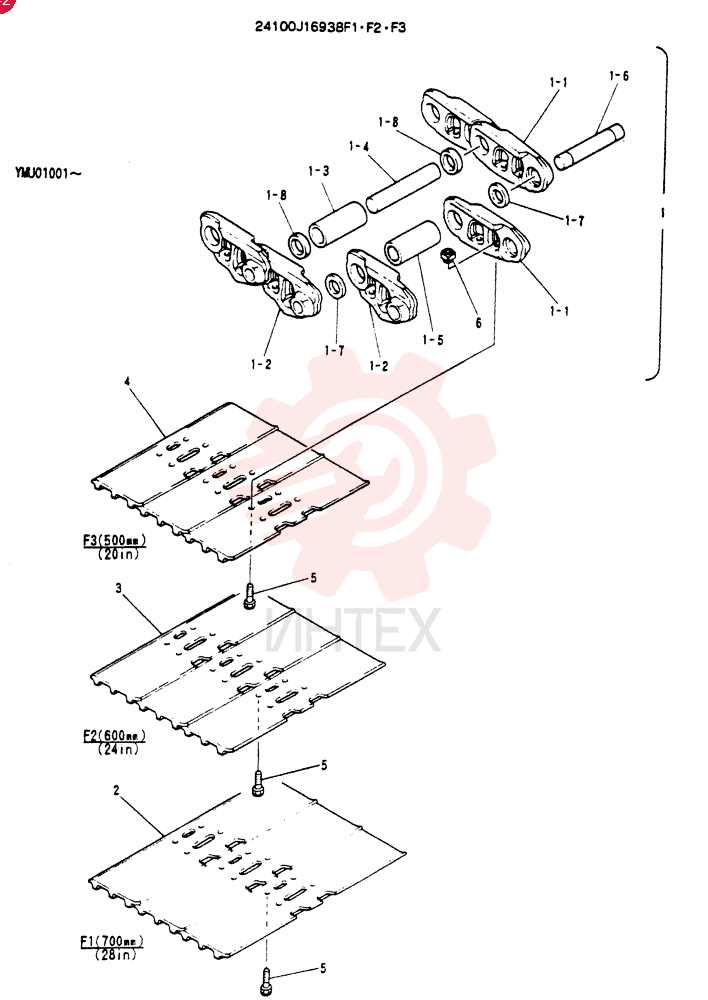 Схема (SK160LC) - MARK IV EXCAVATOR 2005 ASN YM02U10101 (1/02-12/06) 24100J16938F1