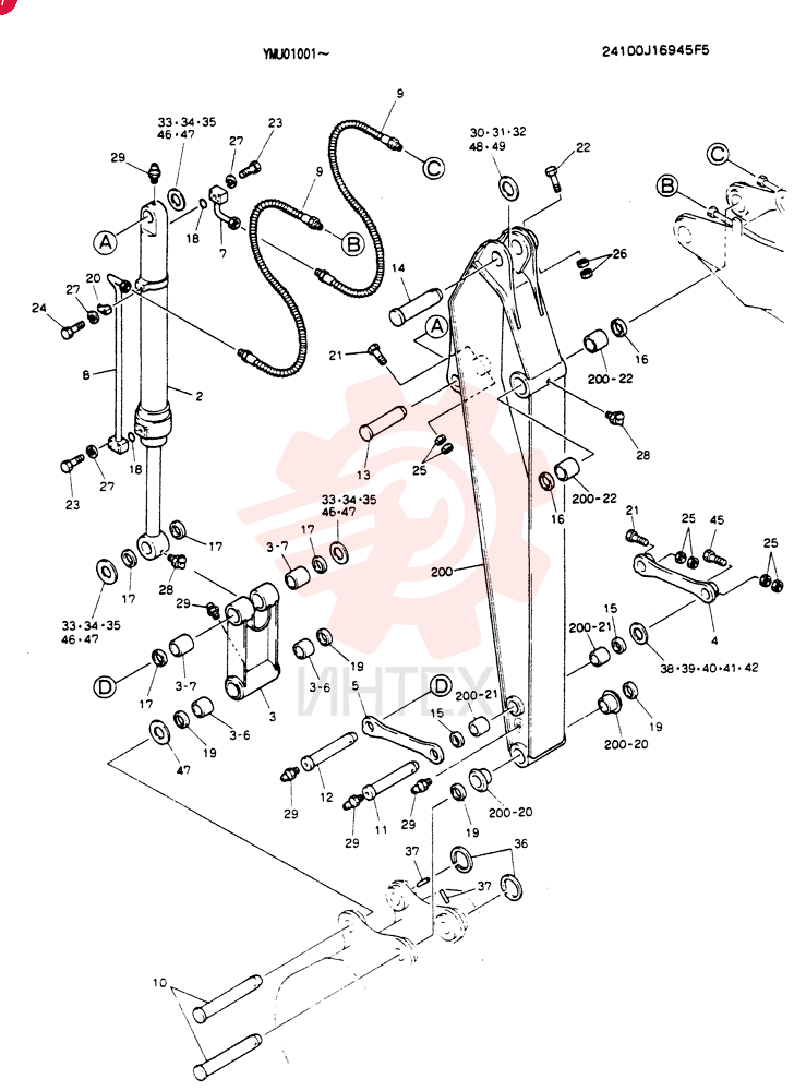 Схема (SK160LC) - MARK IV EXCAVATOR 2005 ASN YM02U10101 (1/02-12/06) 24100J16945F5