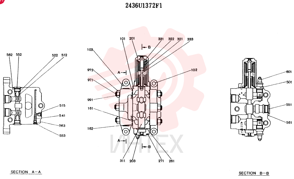 CONTROL VALVE 2436U1372F1
