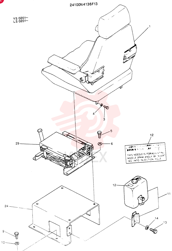 SEAT ASSY 24100N4136F13