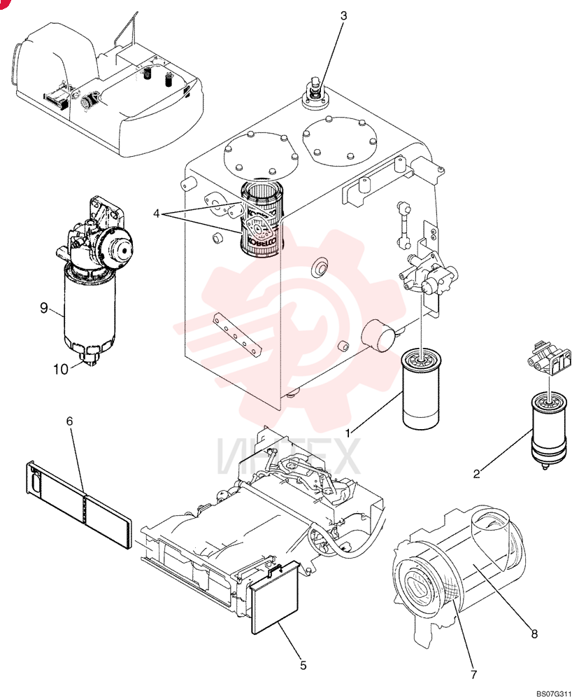 ENGINE OIL FILTER 87646666 (2)