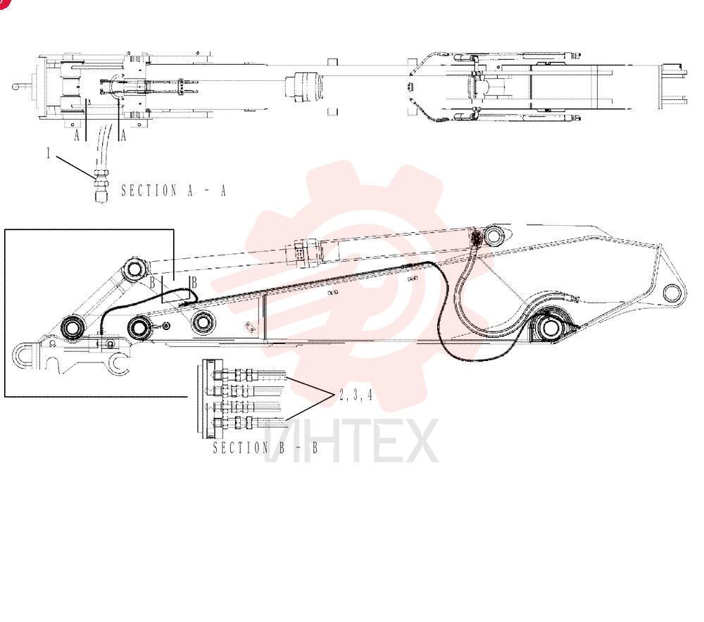HYD CONNECTOR ZH22W04006