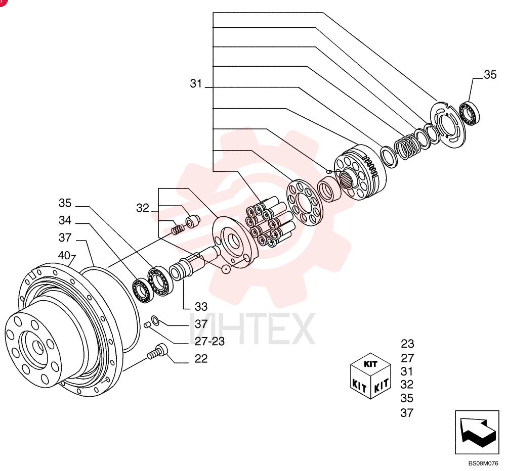 HYDRAULIC MOTOR YM15V00007F1 (2)