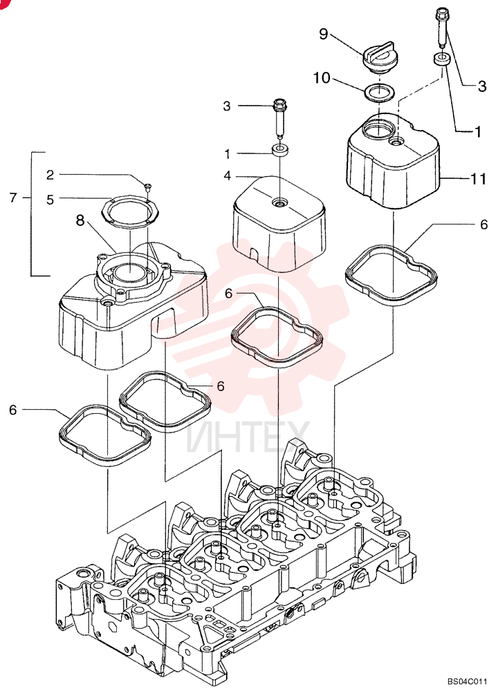 ISOLATOR,10.2mm ID x 19mm OD x 10.1mm L