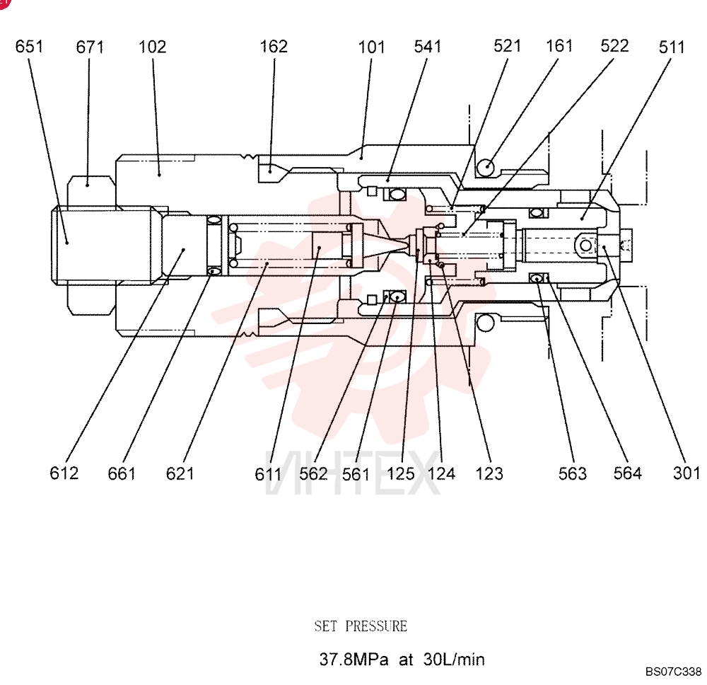 Valve Assembly, Overload, Start Serial: 2