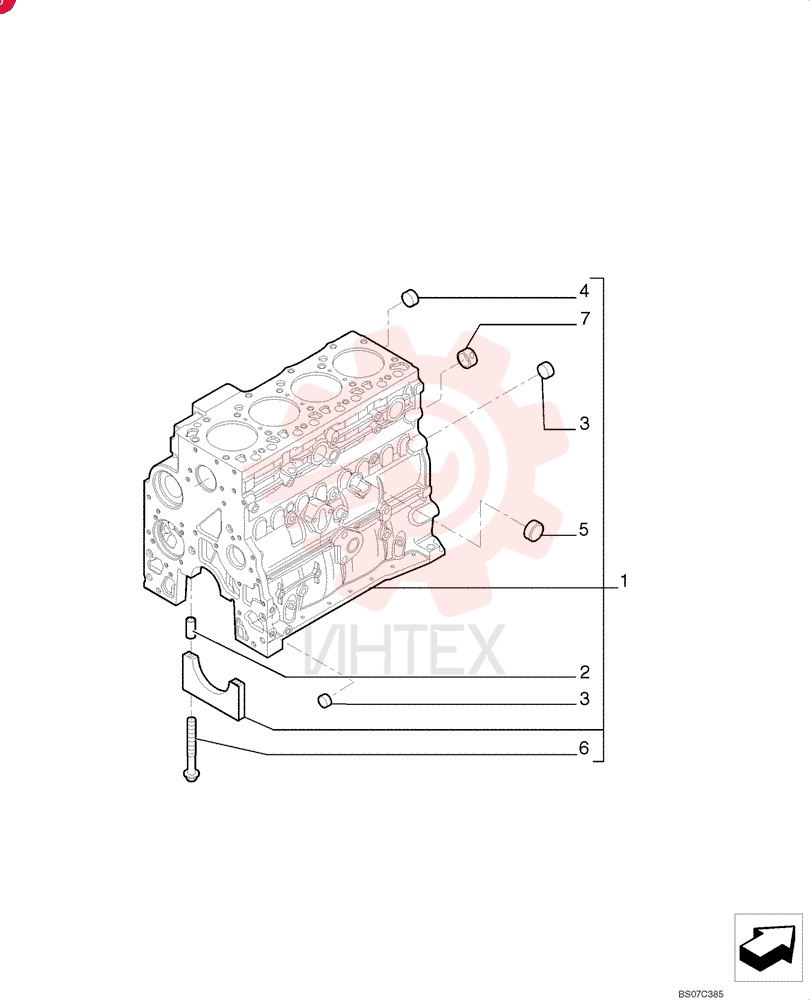 CYLINDER BLOCK,4 Cylinders