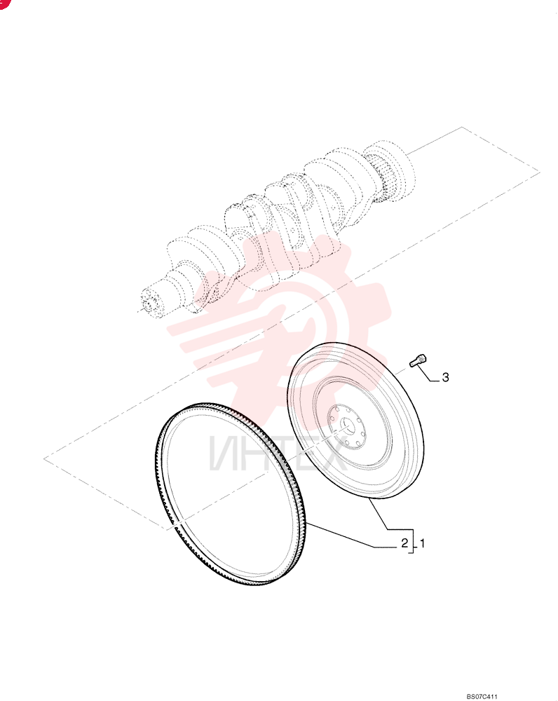 ENGINE FLYWHEEL 2853375
