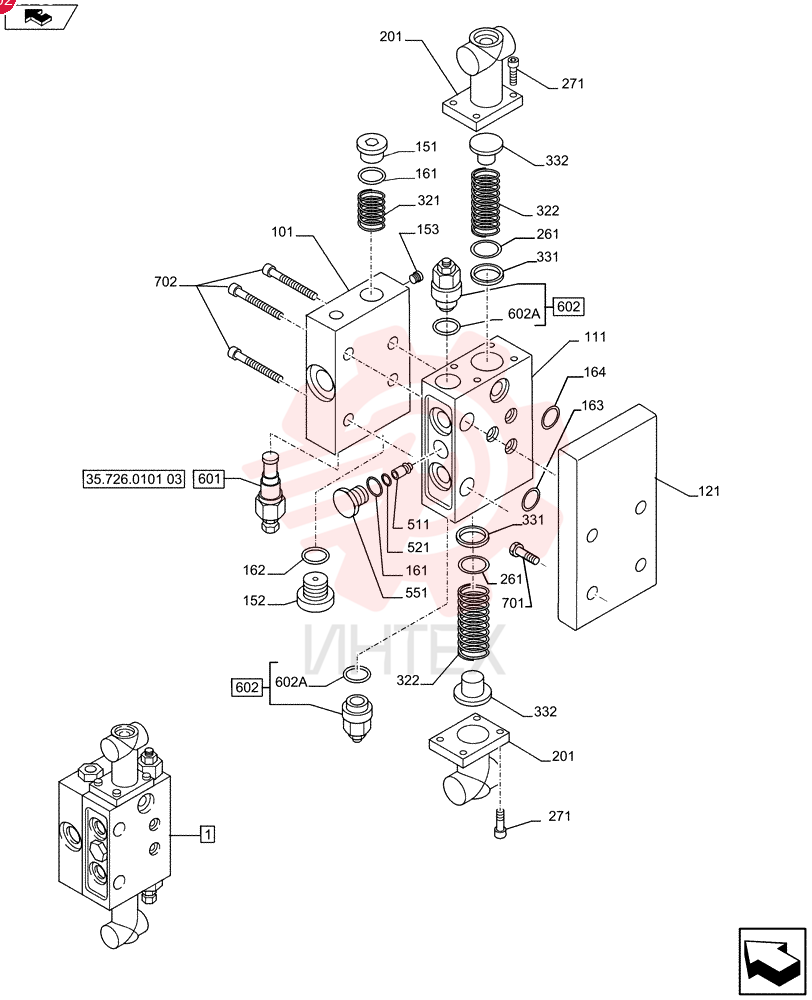 HYDRAULIC VALVE 87386068 (2)