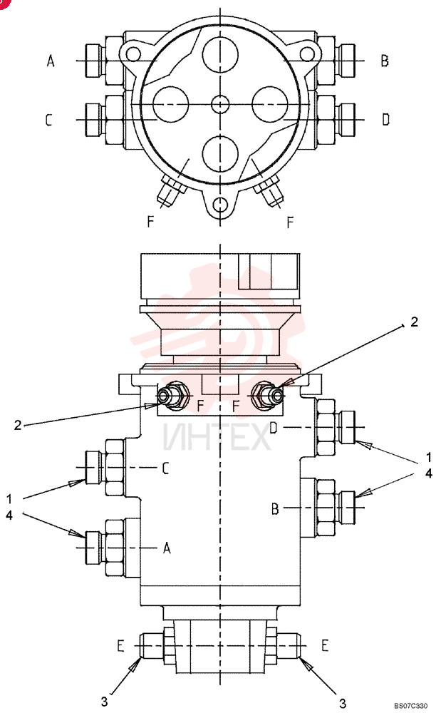 HYD CONNECTOR HG24F10016G1