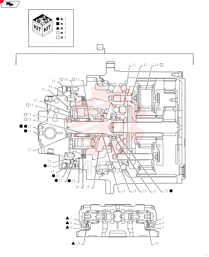 HYDRAULIC MOTOR YN15V00051F4 (2)