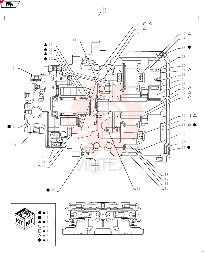 HYDRAULIC MOTOR YN15V00051F4 (3)